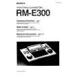 SONY RME300 Owner's Manual cover photo