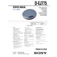SONY DEJ775 Service Manual cover photo