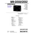 SONY WMGX552 Service Manual cover photo