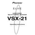 PIONEER VSX-21 Owner's Manual cover photo
