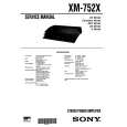 SONY XM752X Service Manual cover photo