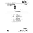 SONY ICD80 Service Manual cover photo