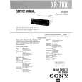 SONY XR7100 Service Manual cover photo
