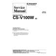 PIONEER CSV100W ES Service Manual cover photo