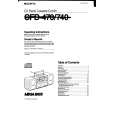 SONY CFD-470 Owner's Manual cover photo