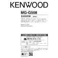 KENWOOD MG-G508 Owner's Manual cover photo