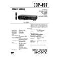 SONY CDP497 Service Manual cover photo