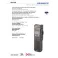 SONY ICDBM1VTP Owner's Manual cover photo