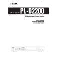 TEAC PL-D2200 Owner's Manual cover photo