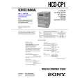 SONY HCDCP1 Service Manual cover photo