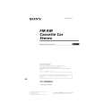 SONY XR-3500MK2 Owner's Manual cover photo
