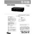 SONY TCFX100 Service Manual cover photo