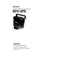 SONY BVV5PS Owner's Manual cover photo