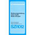 SENNHEISER SZI 1012 Owner's Manual cover photo