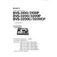 SONY BVS-3200CP Owner's Manual cover photo