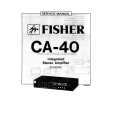FISHER CA40 Service Manual cover photo