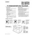SONY SU32FD4 Owner's Manual cover photo