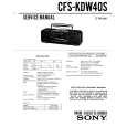 SONY CFS-KDW40S Service Manual cover photo