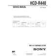 SONY HCDR440 Service Manual cover photo