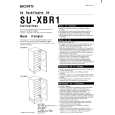 SONY SUXBR1 Owner's Manual cover photo