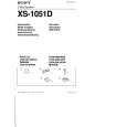 SONY XS-1051D Owner's Manual cover photo