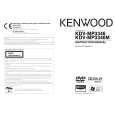 KENWOOD KDV-MP3346 Owner's Manual cover photo