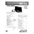 SONY WM701C Service Manual cover photo