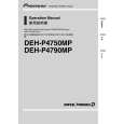 PIONEER DEHP4750MP Owner's Manual cover photo