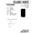 SONY SSA307E Service Manual cover photo