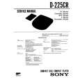 SONY D-225CR Service Manual cover photo