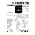 SONY HCDH881/D Service Manual cover photo