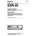 SONY EXR-20 Owner's Manual cover photo