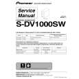 PIONEER S-DV1000SW/DFLXJI Service Manual cover photo