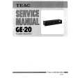TEAC GE-20 Service Manual cover photo