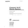 SONY LBT-XG500 Owner's Manual cover photo