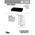 SONY XM2040 Service Manual cover photo