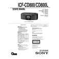SONY ICF-CD800 Service Manual cover photo