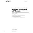 SONY CAVM1000ES Owner's Manual cover photo