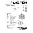 SONY FV2000 Service Manual cover photo