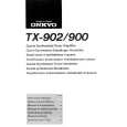 ONKYO TX-900 Owner's Manual cover photo