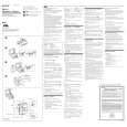 SONY WM-FS221 Owner's Manual cover photo