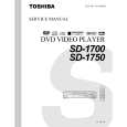 TOSHIBA SD1700 Service Manual cover photo