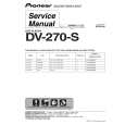 PIONEER DV-270-S/LFXJ Service Manual cover photo