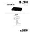 SONY XTU500V Service Manual cover photo