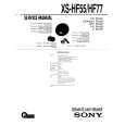 SONY XSHF55 Service Manual cover photo