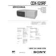 SONY CDX-525RF Owner's Manual cover photo