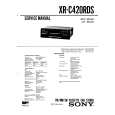 SONY XRC420RDS Service Manual cover photo