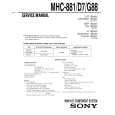 SONY MHC-881 Service Manual cover photo