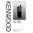 KENWOOD TK-190 Owner's Manual cover photo