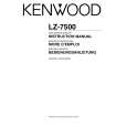 KENWOOD LZ-7500 Owner's Manual cover photo